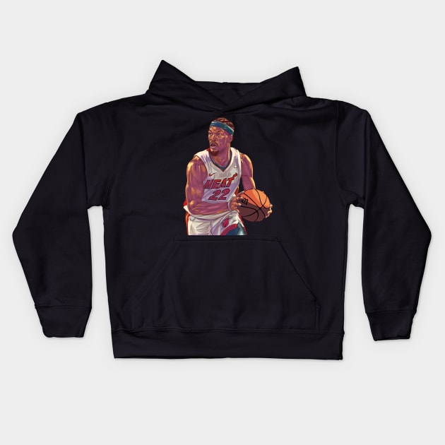 JIMMY BUTLER Kids Hoodie by Carlart1 🎨